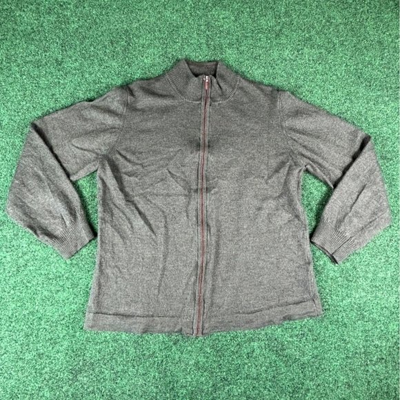 Bachrach Green Full Zip Long‎ Sleece Sweater Womens Size Large - Picture 1 of 8